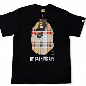 Bape Black T-Shirt with Iconic Ape Graphic